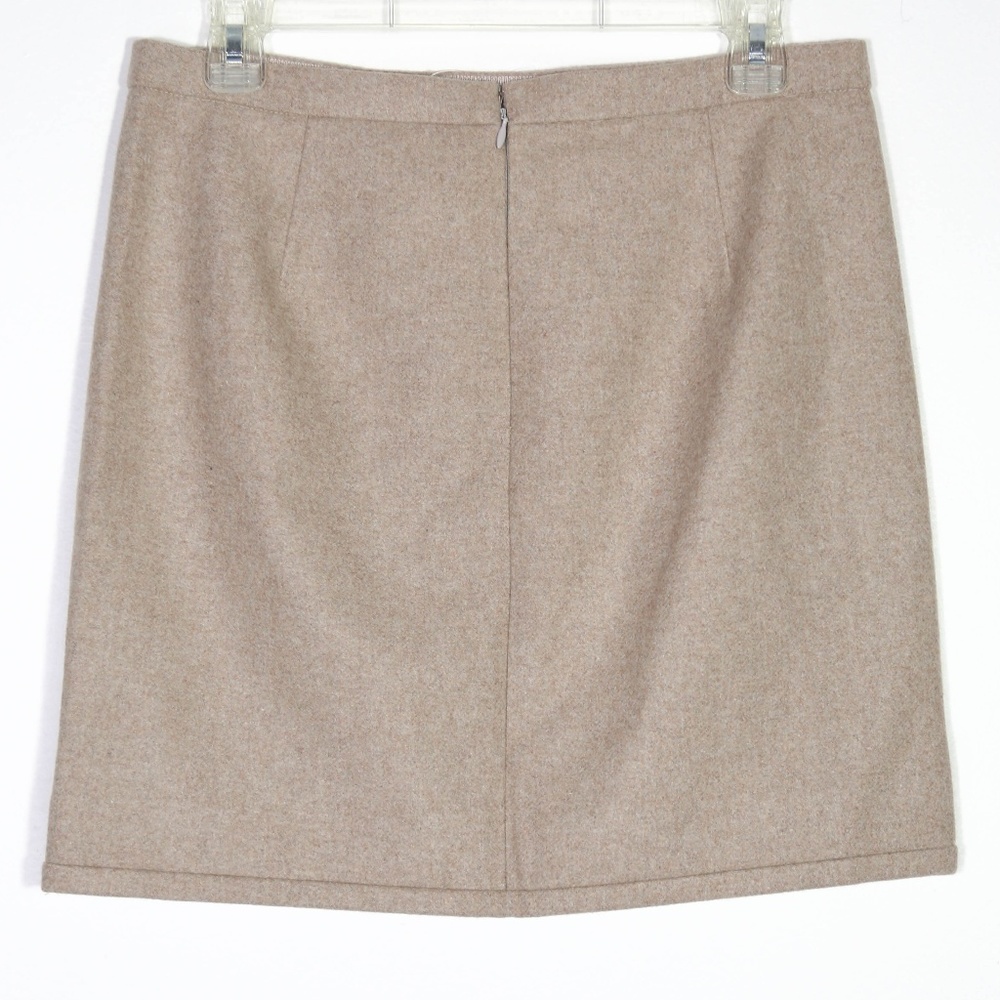 NEW J Crew Wool Career Pencil Skirt Cream 4 Lined - Picture 4 of 8